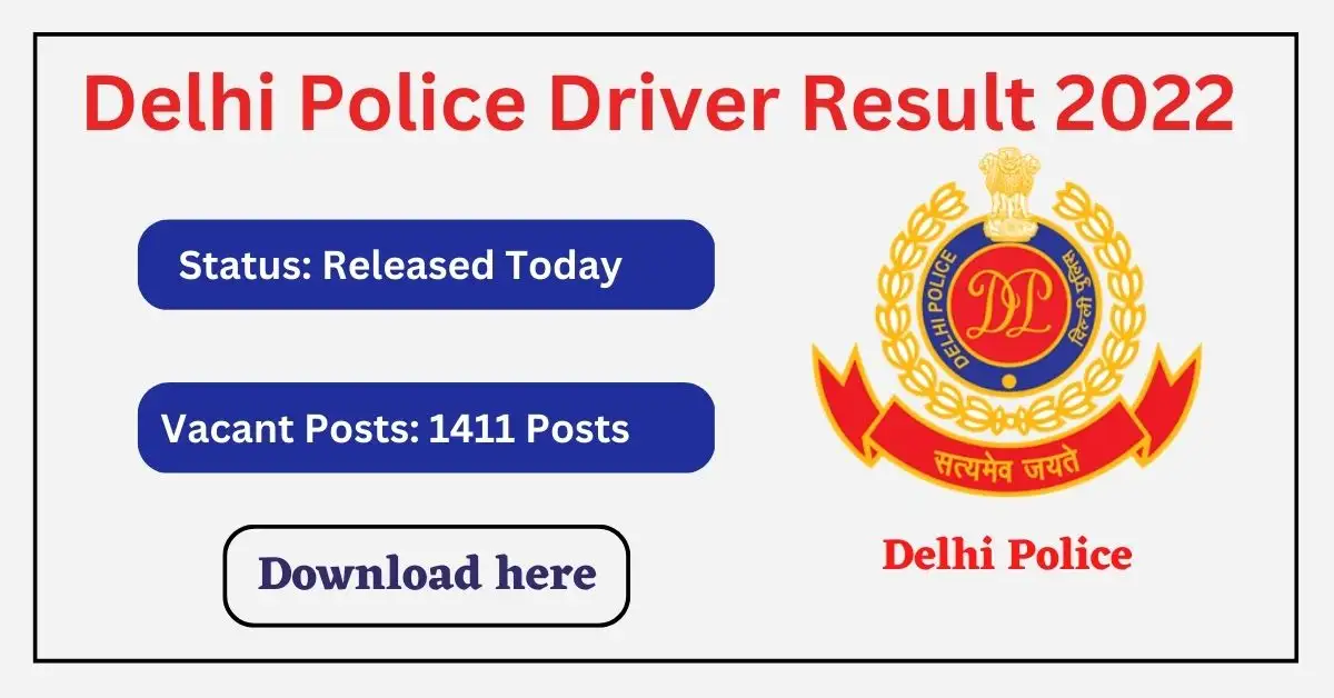 Delhi Police Driver Result 2022 Released