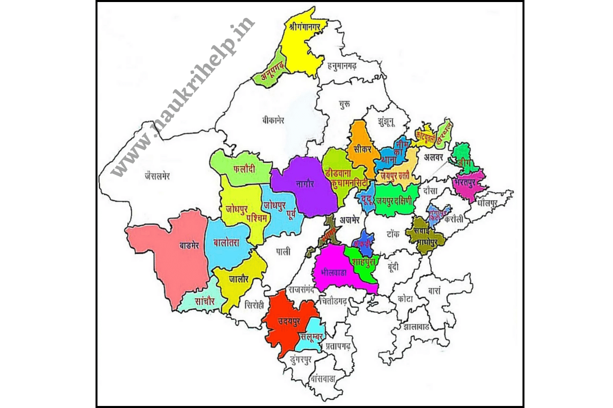 Rajasthan Map