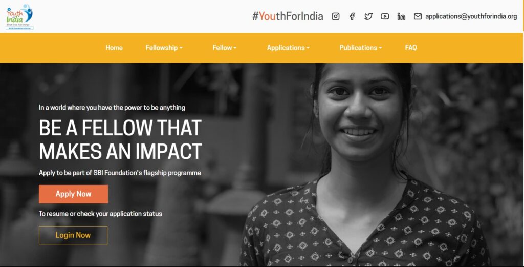 SBI Youth for India Fellowship Program