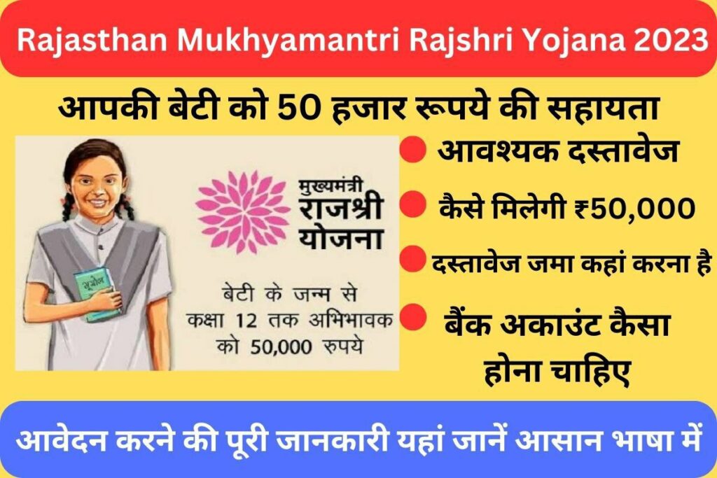 Rajasthan Mukhyamantri Rajshree Yojana 2023