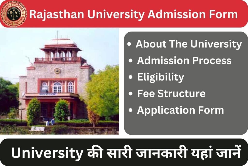Rajasthan University Admission Form 2023