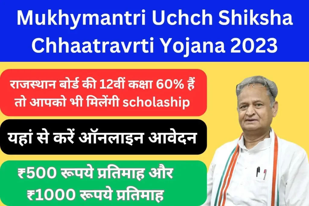 Mukhymantri Uchch Shiksha Chhatravriti Yojana 2023