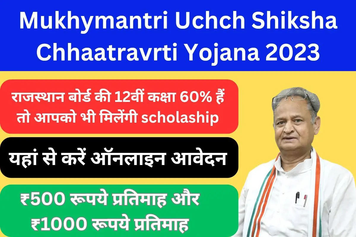 Mukhymantri Uchch Shiksha Chhatravriti Yojana 2023